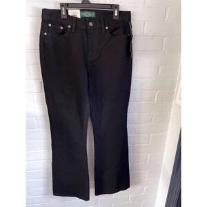 NWT LRL Lauren Jeans Co Petite Classic Bootcut Black Denim Jeans Size 6P